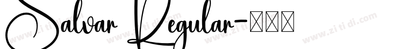 Salvar Regular字体转换